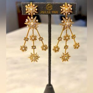 Julie Vos Celeste Gold Starburst Earrings